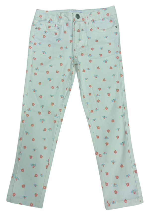 Pantalon drill  flores