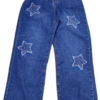 Pantalon Jean estrella azul Pantalón Jean con detalle de estrella