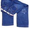 Pantalon Jean estrella azul bolsillo Pantalón Jean con detalle de estrella