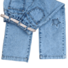 Pantalon Jean estrella claro bolsillo Pantalón Jean con detalle de estrella